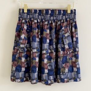 Rhus Ovata Silk Patterned Skirt